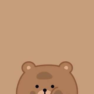 Cute brown phone wallpaper