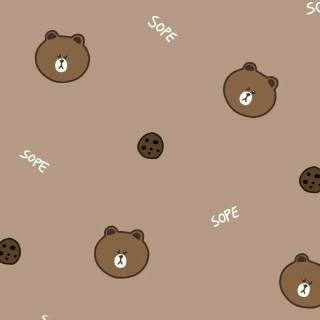 Cute brown phone wallpaper