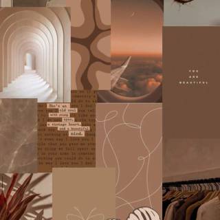Cute brown phone wallpaper