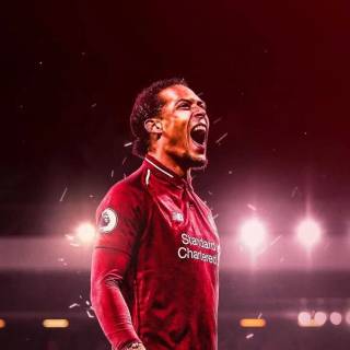 Virgil Van Dijk phone wallpaper
