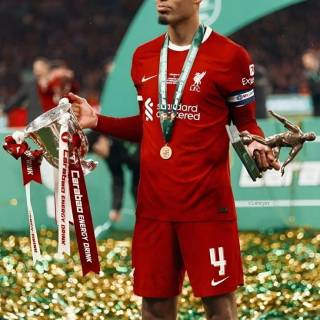 Virgil Van Dijk phone wallpaper
