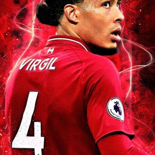 Virgil Van Dijk phone wallpaper