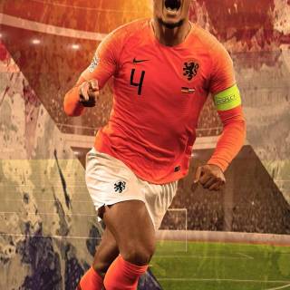 Virgil Van Dijk phone wallpaper