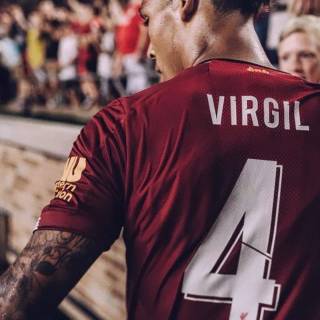 Virgil Van Dijk phone wallpaper