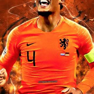 Virgil Van Dijk phone wallpaper