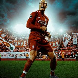 Virgil Van Dijk phone wallpaper