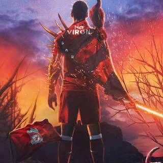 Virgil Van Dijk phone wallpaper