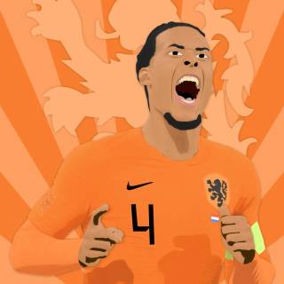 Virgil Van Dijk phone wallpaper