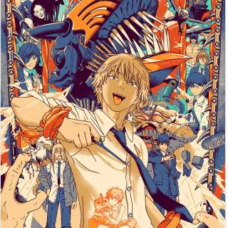 Chainsaw Man manga phone wallpaper