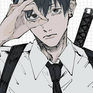 Chainsaw Man manga phone wallpaper