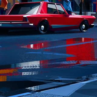 Car art phone wallpaper