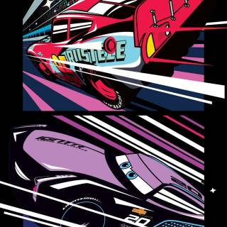 Car art phone wallpaper