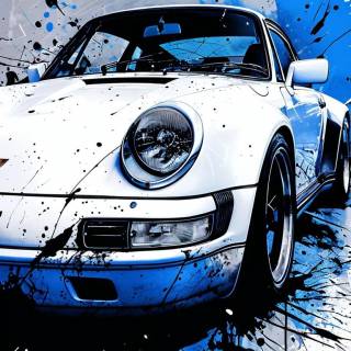 Car art phone wallpaper