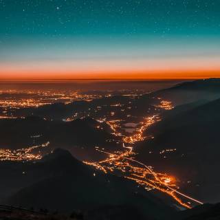 Mountain night phone wallpaper