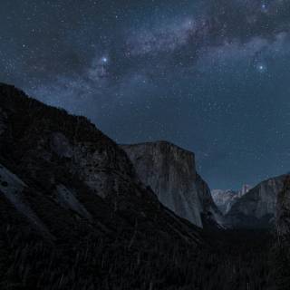 Mountain night phone wallpaper