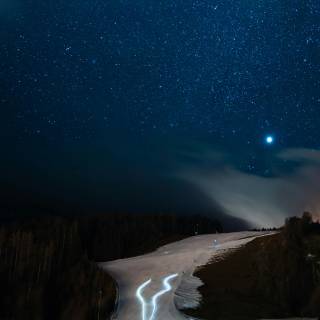 Mountain night phone wallpaper