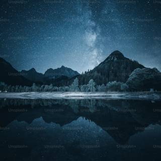 Mountain night phone wallpaper