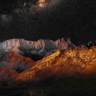 Mountain night phone wallpaper