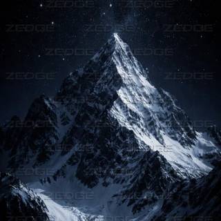 Mountain night phone wallpaper