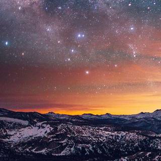 Mountain night phone wallpaper