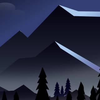 Mountain night phone wallpaper