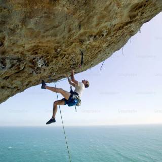 Rock climbing phone wallpaper