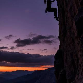 Rock climbing phone wallpaper