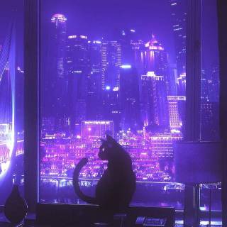 Phone purple anime wallpaper