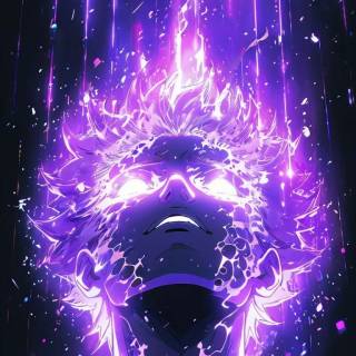Phone purple anime wallpaper