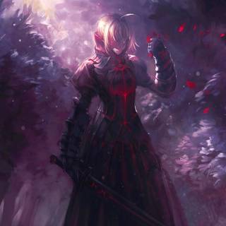 Phone purple anime wallpaper