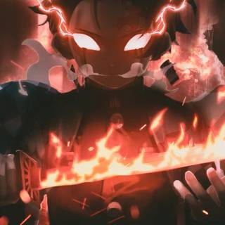 Tanjiro Sun Breathing phone wallpaper