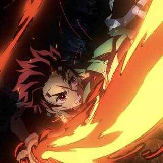 Tanjiro Sun Breathing phone wallpaper