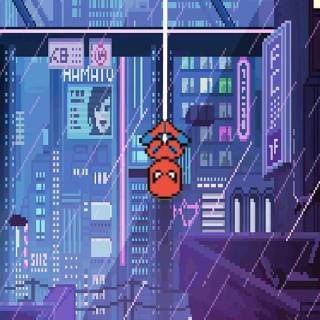 Anime pixel phone wallpaper