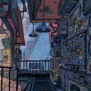 Anime pixel phone wallpaper