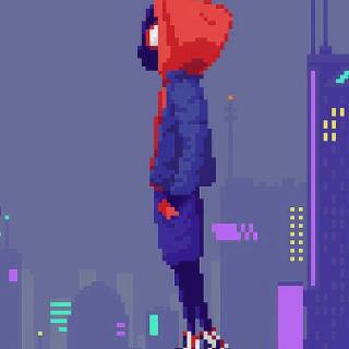 Anime pixel phone wallpaper