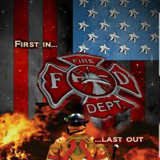 Firefighter phone wallpaper