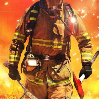 Firefighter phone wallpaper