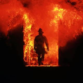 Firefighter phone wallpaper