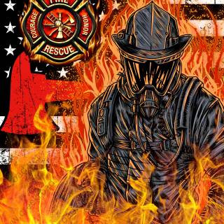 Firefighter phone wallpaper