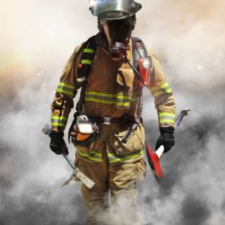 Firefighter phone wallpaper