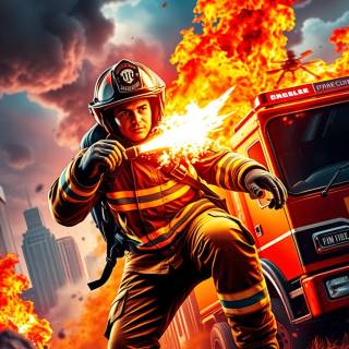 Firefighter phone wallpaper