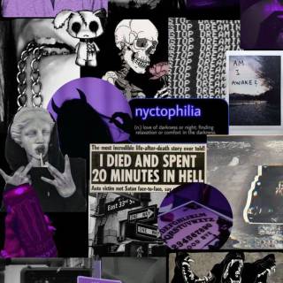 Black and purple aesthetic phone wallpaper