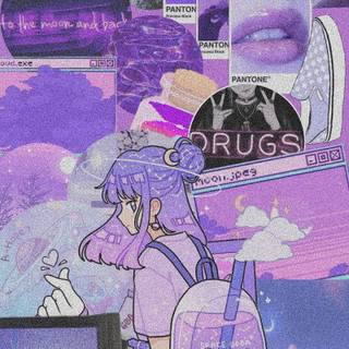 Black and purple aesthetic phone wallpaper