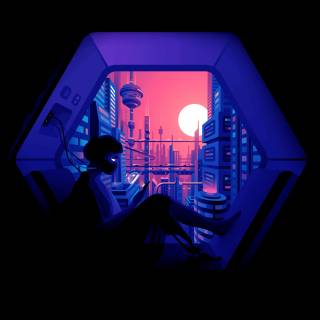 Black and purple aesthetic phone wallpaper