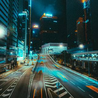 Street night phone wallpaper