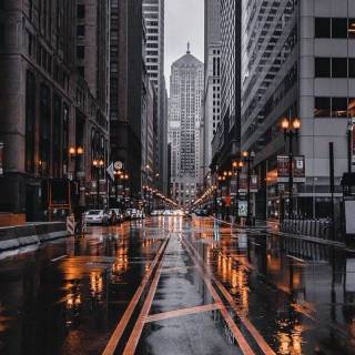 Street night phone wallpaper
