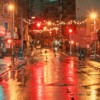 Street night phone wallpaper