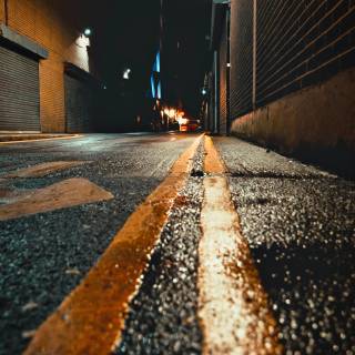 Street night phone wallpaper