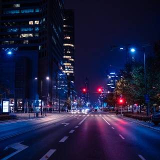 Street night phone wallpaper