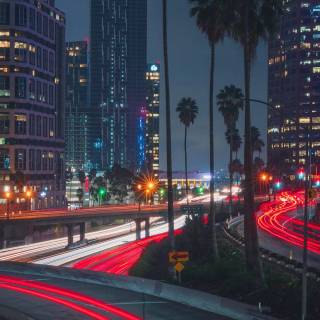 Street night phone wallpaper
